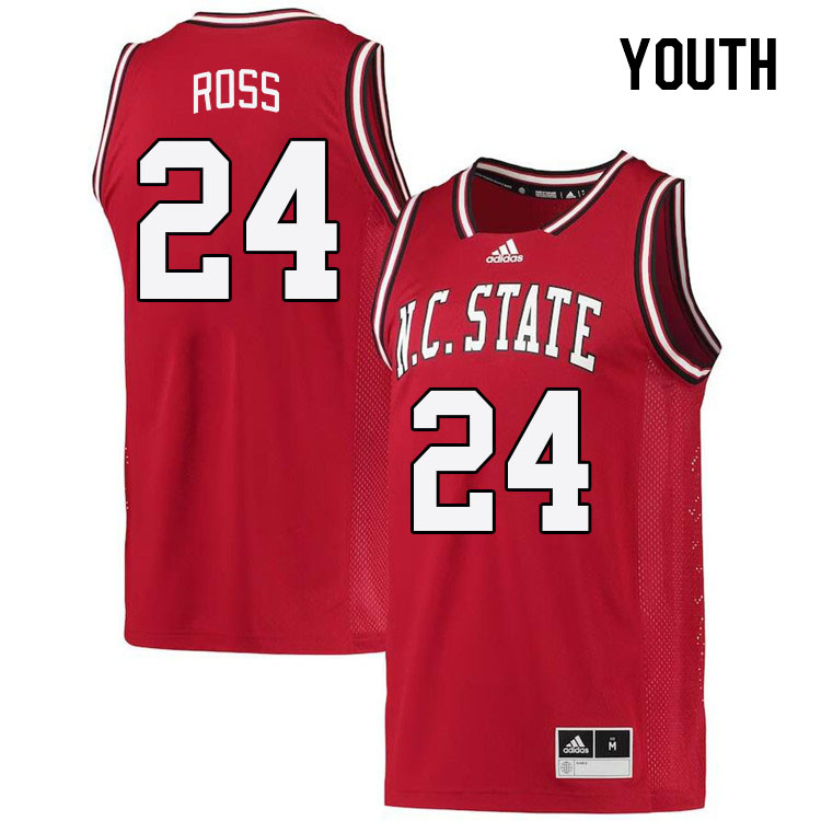 Youth #24 Ernest Ross NC State Wolfpack College Basketball Jerseys Stitched Sale-Retro - Click Image to Close